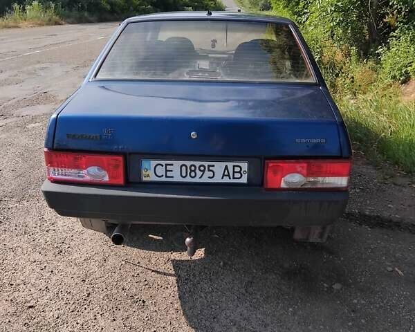 Синий ВАЗ 21099, объемом двигателя 1.5 л и пробегом 346 тыс. км за 1100 $, фото 1 на Automoto.ua