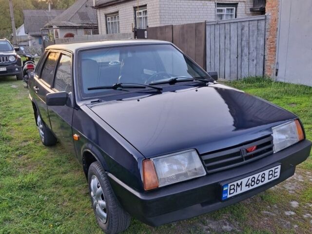 Синий ВАЗ 21099, объемом двигателя 1.5 л и пробегом 196 тыс. км за 1700 $, фото 1 на Automoto.ua