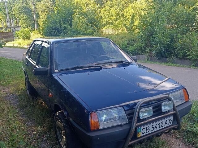 Синий ВАЗ 21099, объемом двигателя 1.5 л и пробегом 128 тыс. км за 1569 $, фото 1 на Automoto.ua
