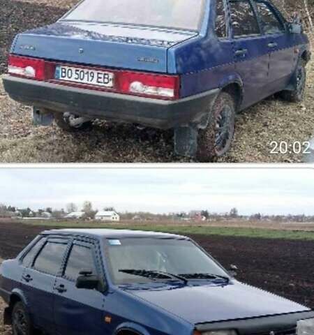 Синий ВАЗ 21099, объемом двигателя 1.5 л и пробегом 230 тыс. км за 1300 $, фото 1 на Automoto.ua