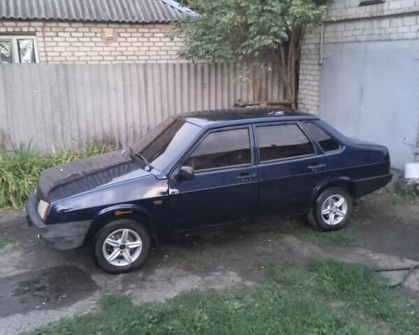 Синий ВАЗ 21099, объемом двигателя 1.6 л и пробегом 192 тыс. км за 1670 $, фото 1 на Automoto.ua