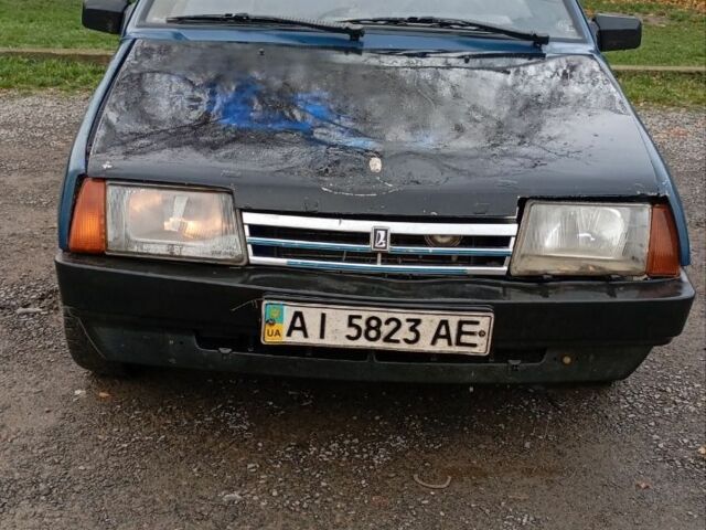 Синий ВАЗ 21099, объемом двигателя 1 л и пробегом 300 тыс. км за 650 $, фото 1 на Automoto.ua