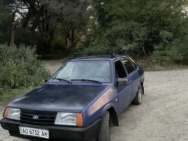 Синий ВАЗ 21099, объемом двигателя 1.8 л и пробегом 80 тыс. км за 500 $, фото 1 на Automoto.ua
