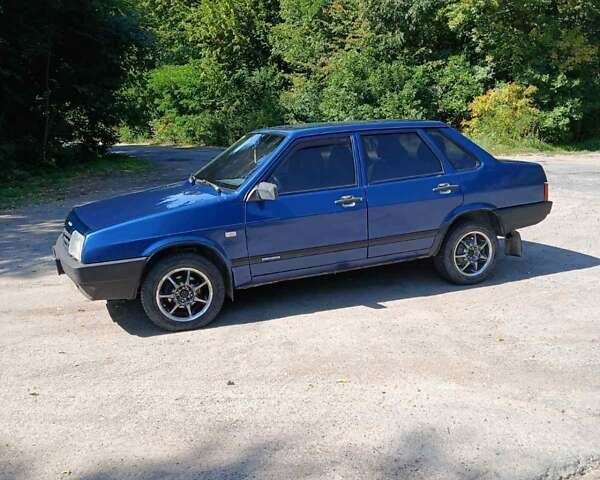 Синий ВАЗ 21099, объемом двигателя 1.5 л и пробегом 99 тыс. км за 2550 $, фото 1 на Automoto.ua