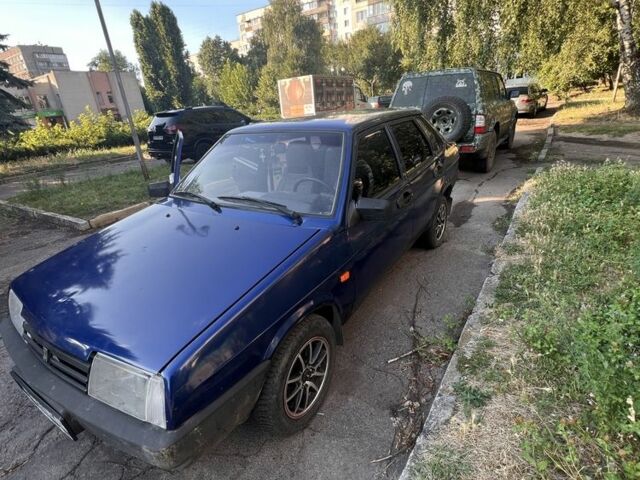 Синий ВАЗ 21099, объемом двигателя 1.5 л и пробегом 2 тыс. км за 1750 $, фото 1 на Automoto.ua