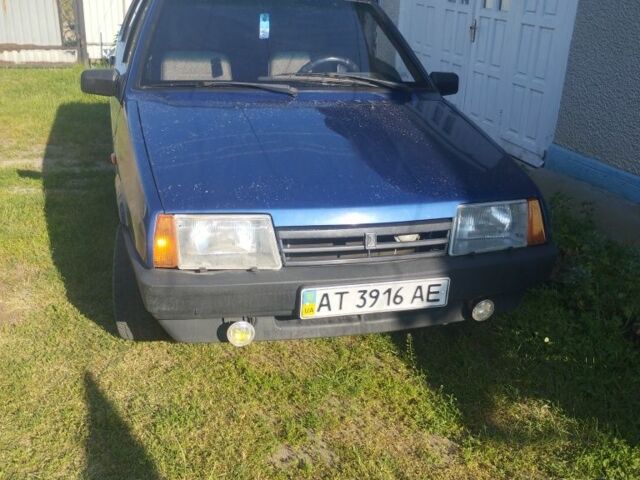 Синий ВАЗ 21099, объемом двигателя 1 л и пробегом 2 тыс. км за 1000 $, фото 1 на Automoto.ua