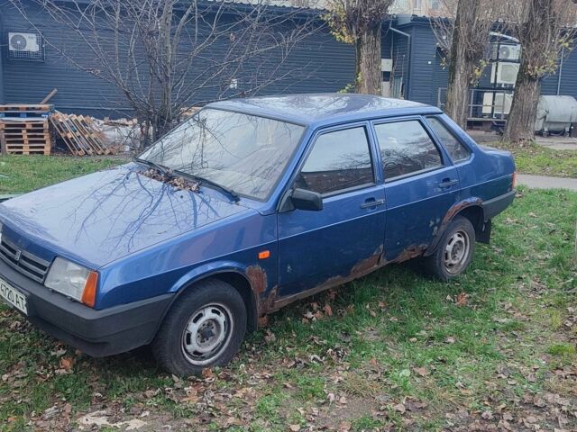 Синий ВАЗ 21099, объемом двигателя 1.5 л и пробегом 200 тыс. км за 500 $, фото 1 на Automoto.ua