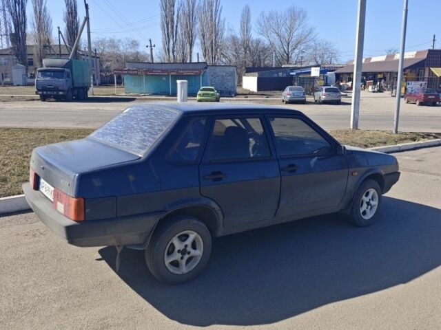Синий ВАЗ 21099, объемом двигателя 1.5 л и пробегом 214 тыс. км за 1242 $, фото 1 на Automoto.ua