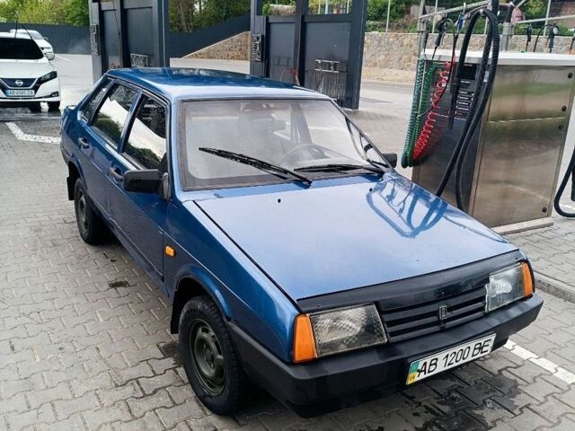 Синий ВАЗ 21099, объемом двигателя 1.5 л и пробегом 88 тыс. км за 1580 $, фото 1 на Automoto.ua