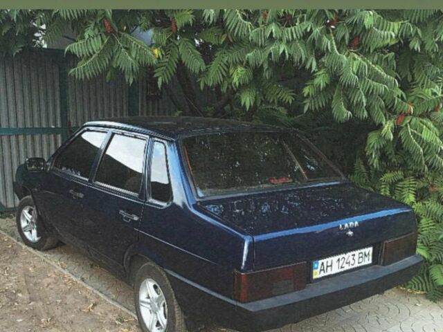 Синий ВАЗ 21099, объемом двигателя 1.6 л и пробегом 192 тыс. км за 1670 $, фото 1 на Automoto.ua