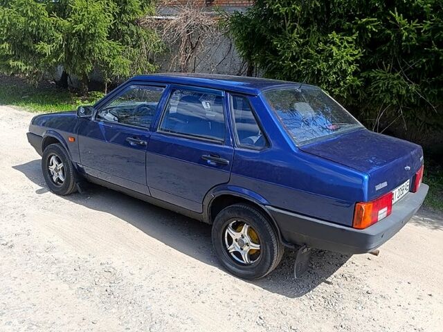 Синий ВАЗ 21099, объемом двигателя 1.5 л и пробегом 60 тыс. км за 2500 $, фото 1 на Automoto.ua