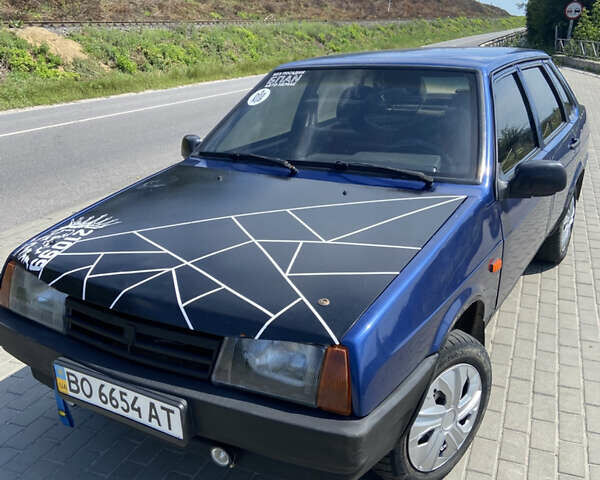 Синий ВАЗ 21099, объемом двигателя 1.5 л и пробегом 180 тыс. км за 1450 $, фото 1 на Automoto.ua