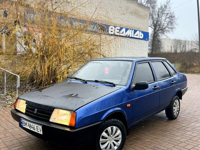 Синий ВАЗ 21099, объемом двигателя 1.5 л и пробегом 220 тыс. км за 1850 $, фото 1 на Automoto.ua