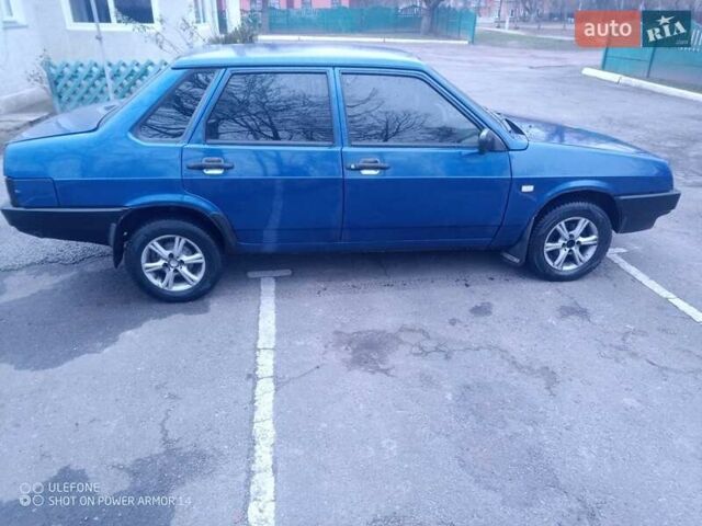 Синий ВАЗ 21099, объемом двигателя 1.6 л и пробегом 202 тыс. км за 2100 $, фото 1 на Automoto.ua
