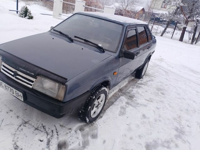 Синій ВАЗ 21099, об'ємом двигуна 1 л та пробігом 99 тис. км за 1330 $, фото 1 на Automoto.ua