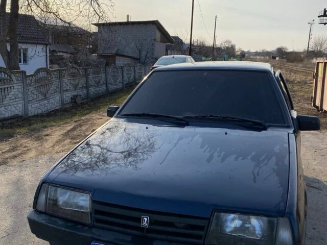 Синий ВАЗ 21099, объемом двигателя 1.6 л и пробегом 280 тыс. км за 950 $, фото 1 на Automoto.ua