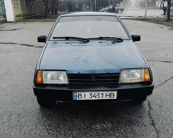 Синий ВАЗ 21099, объемом двигателя 1.6 л и пробегом 200 тыс. км за 1550 $, фото 1 на Automoto.ua
