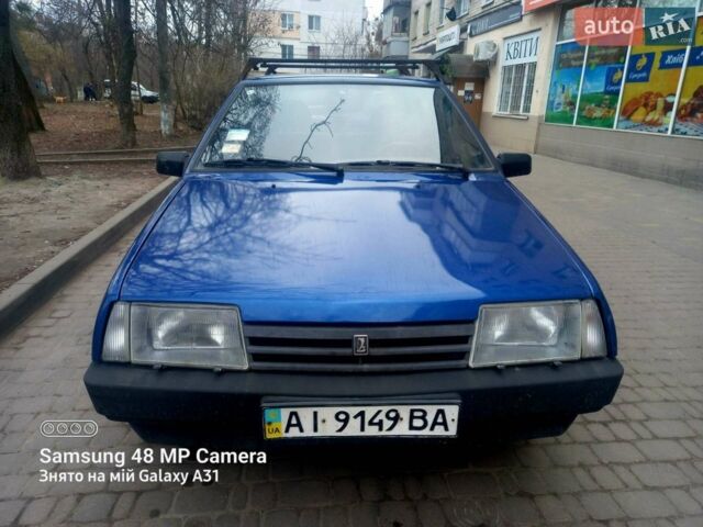 Синий ВАЗ 21099, объемом двигателя 1.6 л и пробегом 202 тыс. км за 3333 $, фото 1 на Automoto.ua
