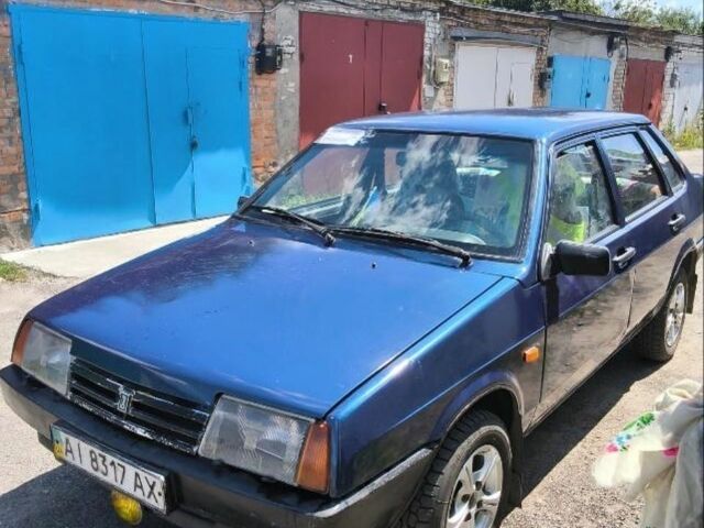 Синий ВАЗ 21099, объемом двигателя 1.6 л и пробегом 350 тыс. км за 1350 $, фото 1 на Automoto.ua