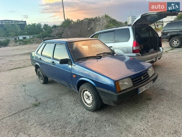 Синий ВАЗ 21099, объемом двигателя 1.5 л и пробегом 250 тыс. км за 550 $, фото 1 на Automoto.ua
