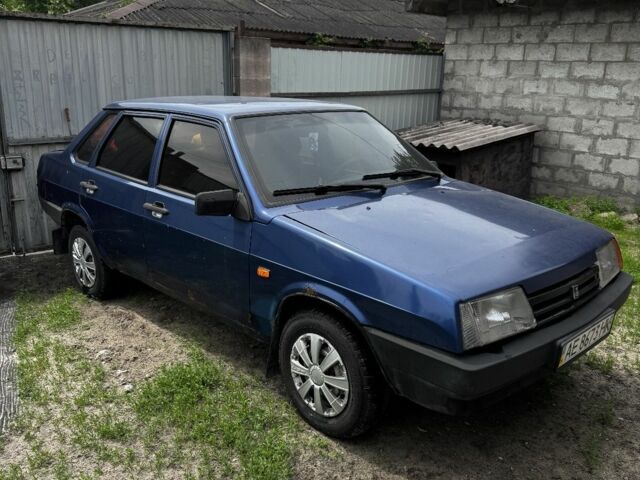 Синий ВАЗ 21099, объемом двигателя 1.7 л и пробегом 196 тыс. км за 1301 $, фото 1 на Automoto.ua