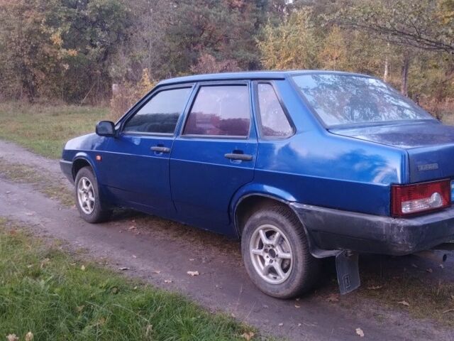 Синий ВАЗ 21099, объемом двигателя 1.6 л и пробегом 340 тыс. км за 1605 $, фото 1 на Automoto.ua