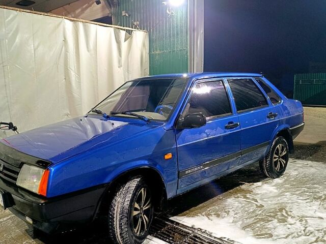 Синий ВАЗ 21099, объемом двигателя 1.6 л и пробегом 224 тыс. км за 1499 $, фото 1 на Automoto.ua