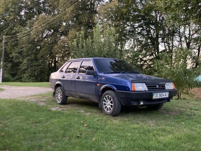 Синий ВАЗ 21099, объемом двигателя 1.5 л и пробегом 258 тыс. км за 1740 $, фото 1 на Automoto.ua