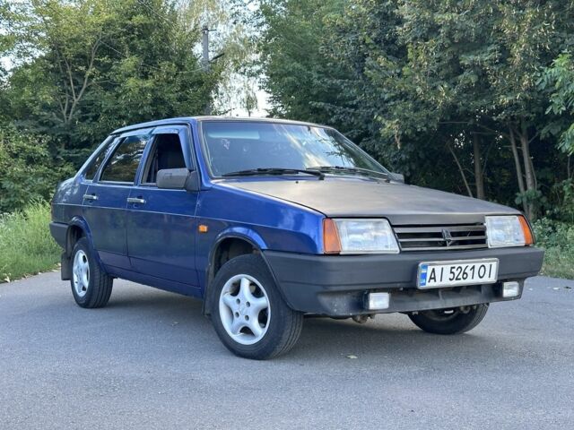 Синий ВАЗ 21099, объемом двигателя 1.6 л и пробегом 220 тыс. км за 1351 $, фото 1 на Automoto.ua