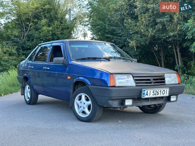 Синий ВАЗ 21099, объемом двигателя 1.6 л и пробегом 220 тыс. км за 1400 $, фото 1 на Automoto.ua