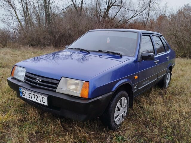 Синий ВАЗ 21099, объемом двигателя 1.6 л и пробегом 190 тыс. км за 2100 $, фото 1 на Automoto.ua