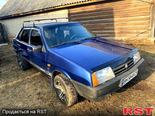 Синий ВАЗ 21099, объемом двигателя 1.6 л и пробегом 197 тыс. км за 2200 $, фото 1 на Automoto.ua