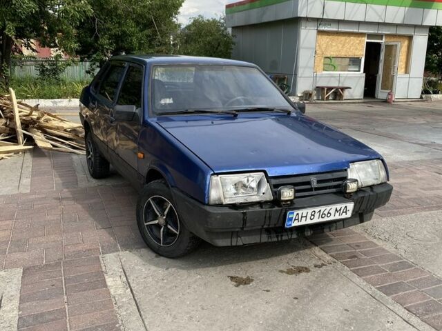 Синий ВАЗ 21099, объемом двигателя 1.5 л и пробегом 370 тыс. км за 851 $, фото 1 на Automoto.ua