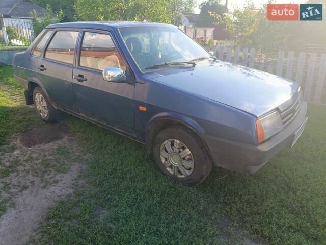 Синий ВАЗ 21099, объемом двигателя 1.6 л и пробегом 269 тыс. км за 1000 $, фото 1 на Automoto.ua