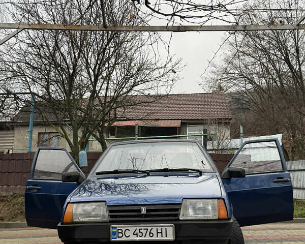 Синий ВАЗ 21099, объемом двигателя 1.6 л и пробегом 100 тыс. км за 1100 $, фото 1 на Automoto.ua