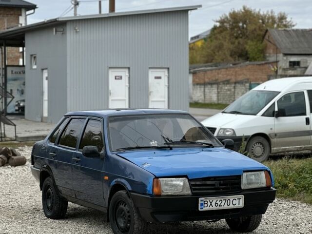 Синий ВАЗ 21099, объемом двигателя 1.6 л и пробегом 240 тыс. км за 450 $, фото 1 на Automoto.ua