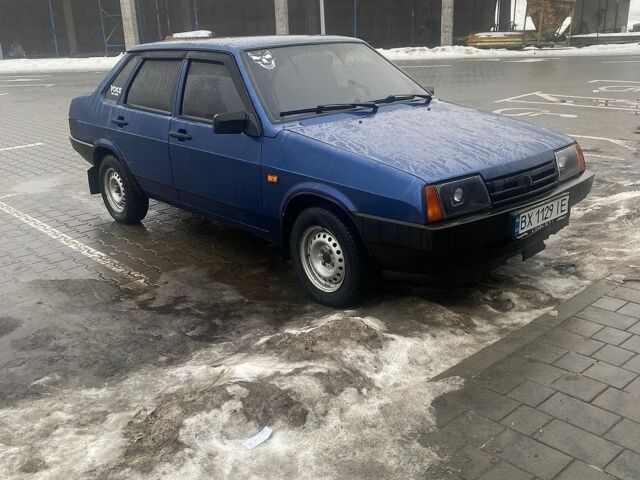 Синий ВАЗ 21099, объемом двигателя 1.6 л и пробегом 210 тыс. км за 2250 $, фото 1 на Automoto.ua