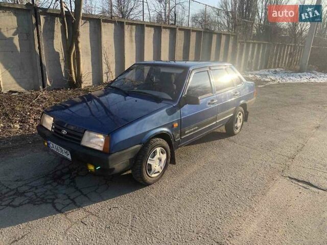 Синий ВАЗ 21099, объемом двигателя 1.6 л и пробегом 143 тыс. км за 1900 $, фото 1 на Automoto.ua