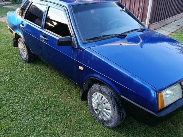 Синий ВАЗ 21099, объемом двигателя 1.6 л и пробегом 126 тыс. км за 1101 $, фото 1 на Automoto.ua