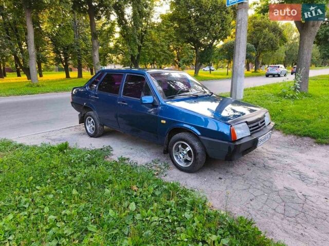 Синий ВАЗ 21099, объемом двигателя 1.6 л и пробегом 212 тыс. км за 3000 $, фото 1 на Automoto.ua