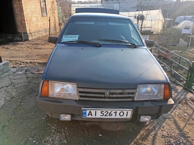Синий ВАЗ 21099, объемом двигателя 1.6 л и пробегом 223 тыс. км за 1500 $, фото 1 на Automoto.ua