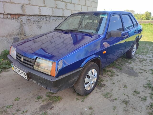 Синий ВАЗ 21099, объемом двигателя 0 л и пробегом 195 тыс. км за 1550 $, фото 1 на Automoto.ua