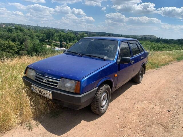 Синий ВАЗ 21099, объемом двигателя 1.6 л и пробегом 160 тыс. км за 894 $, фото 1 на Automoto.ua