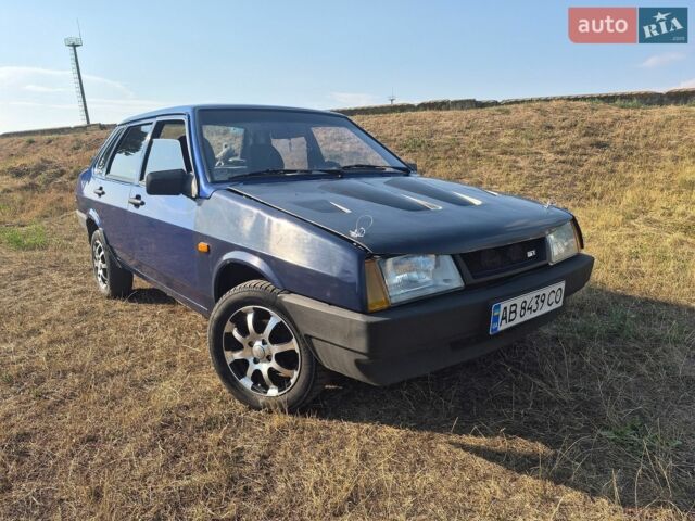 Синий ВАЗ 21099, объемом двигателя 1.6 л и пробегом 194 тыс. км за 1399 $, фото 1 на Automoto.ua