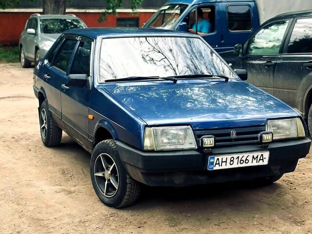Синий ВАЗ 21099, объемом двигателя 1.6 л и пробегом 196 тыс. км за 1166 $, фото 1 на Automoto.ua