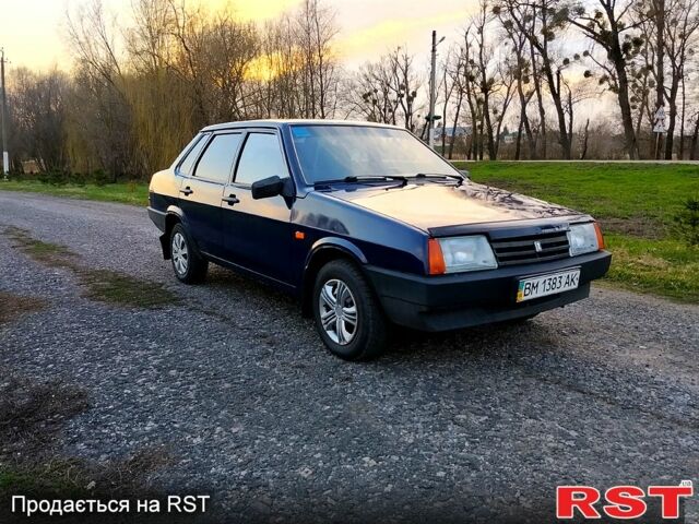 Синій ВАЗ 21099, об'ємом двигуна 1.6 л та пробігом 160 тис. км за 1999 $, фото 1 на Automoto.ua