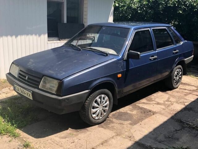 Синий ВАЗ 21099, объемом двигателя 1 л и пробегом 1 тыс. км за 1850 $, фото 1 на Automoto.ua