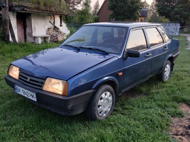 Синий ВАЗ 21099, объемом двигателя 1.6 л и пробегом 153 тыс. км за 650 $, фото 1 на Automoto.ua