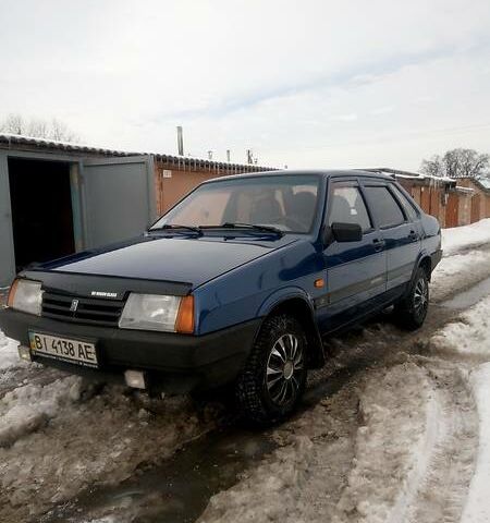 Синій ВАЗ 21099, об'ємом двигуна 1.6 л та пробігом 110 тис. км за 3200 $, фото 1 на Automoto.ua