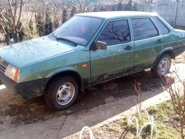 Зелений ВАЗ 21099, об'ємом двигуна 1 л та пробігом 95 тис. км за 1000 $, фото 1 на Automoto.ua